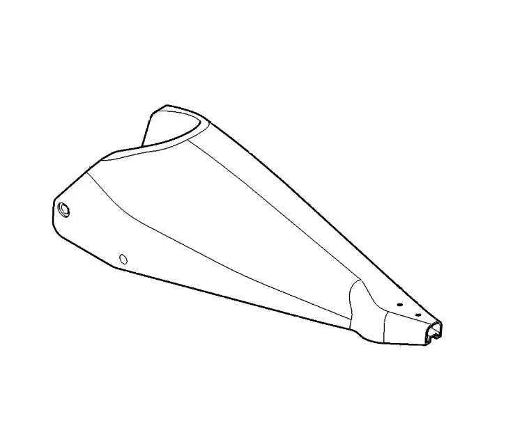 5XB01102 - RH Corn Head Fender Crop Divider