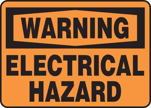 Accuform MELC328VA Warning Safety Sign: Electrical Hazard
