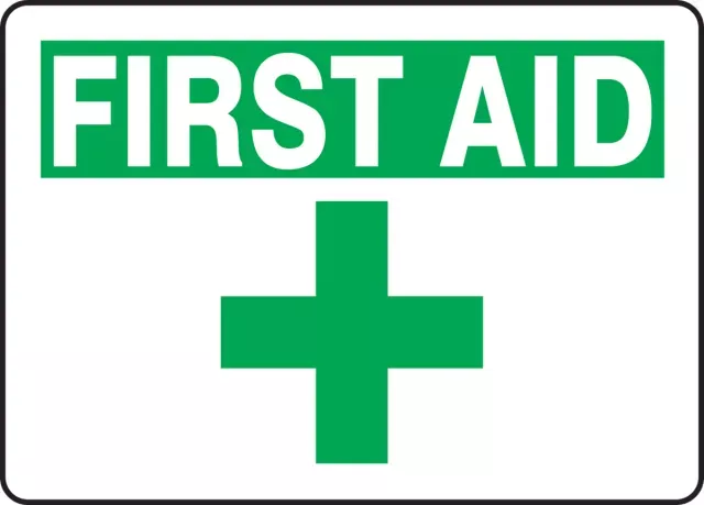 Accuform MFSD923XP Safety Sign: First Aid