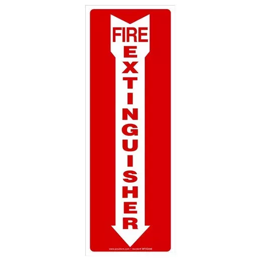 Accuform MFXG556XP Safety Signs: Fire Extinguisher