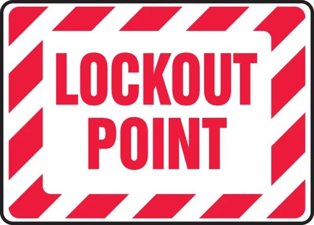 Accuform MLKT506VS Lockout/Tagout Sign: Lockout Point
