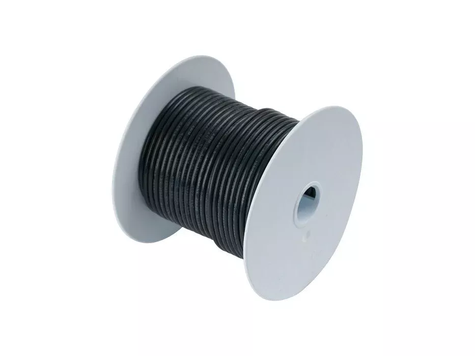 Ancor #6 Black 100ft Spool Tinned Cooper