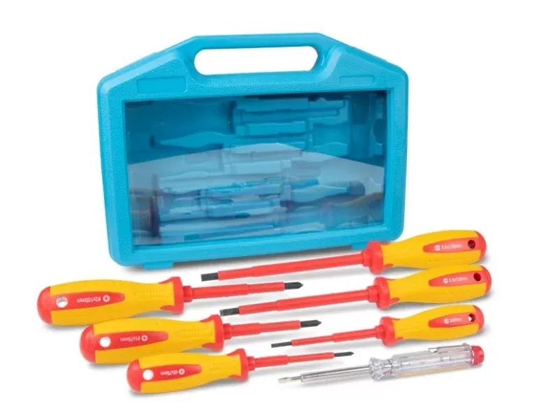 Ancor 7pc Screwdriver Set with Case, Insulated
