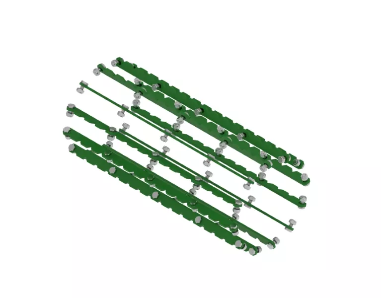 BXE10585 - Lower Front Rasp Bar Feed Roll