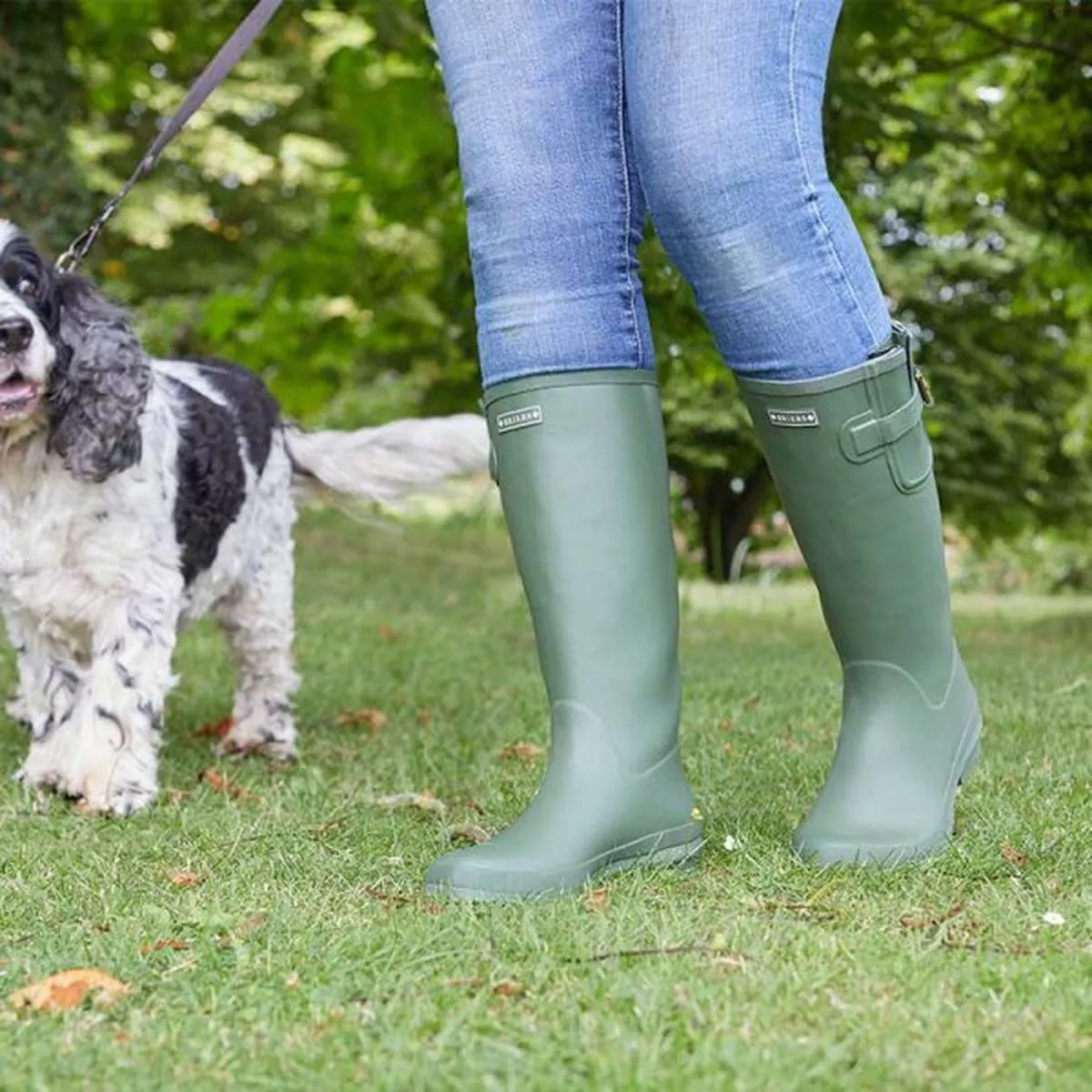 Classic Rubber Wellingtons - Green Size 9