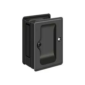 Deltana SDPA325 HEAVY DUTY PASSAGE POCKET LOCK, ADJUSTABLE, 3-1/4" X 2-1/4" SOLID BRASS