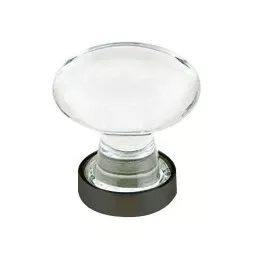 Emtek - Hampton Glass Knob, 1-3/4 Inch