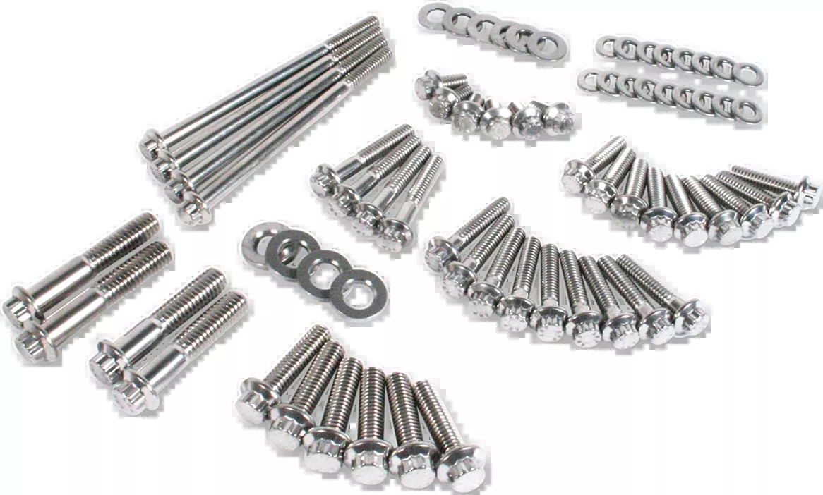 Feuling Parts Fastener Kit - External Primary/Transmission - 12-Point/Dress-Up - FX - 3055 - A&D Discount Performance