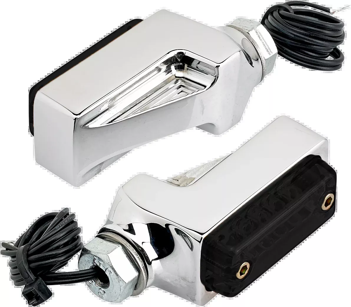 Joker Machine Turn Signal - Amber - Chrome - 05-311-3A - A&D Discount Performance