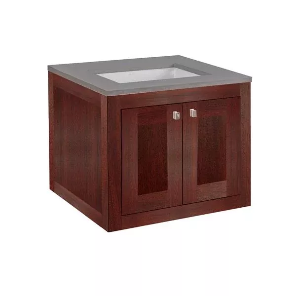 Lacava - Stile Wall-Mount Under-Counter Vanity With Two Doors (Knobs I