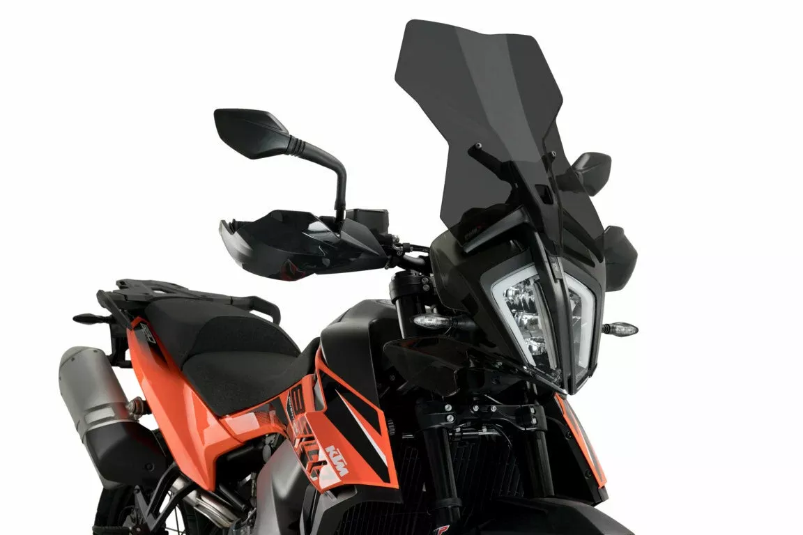 PUIG Windscreen Touring Dark Smoke Ktm - 561-03587D - A&D Discount Performance