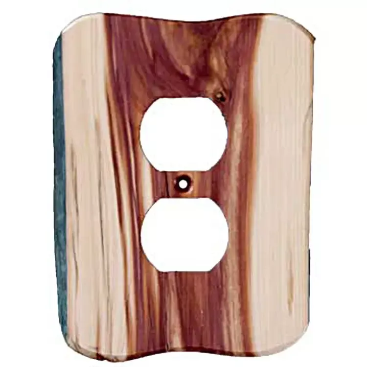 Sierra Lifestyles 682406 Rustic Single Duplex Switchplate - Juniper