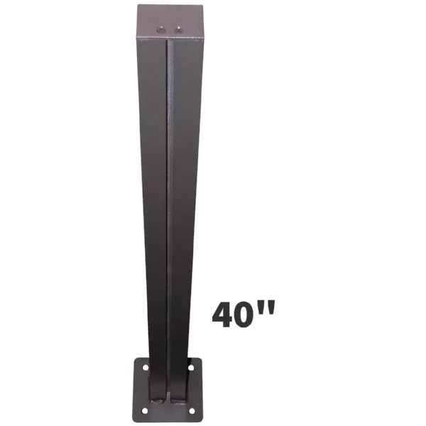 Signal-Tech 2886 P40B 40" H Single Post (2-1/4" x 3") with 6" sq Baseplate