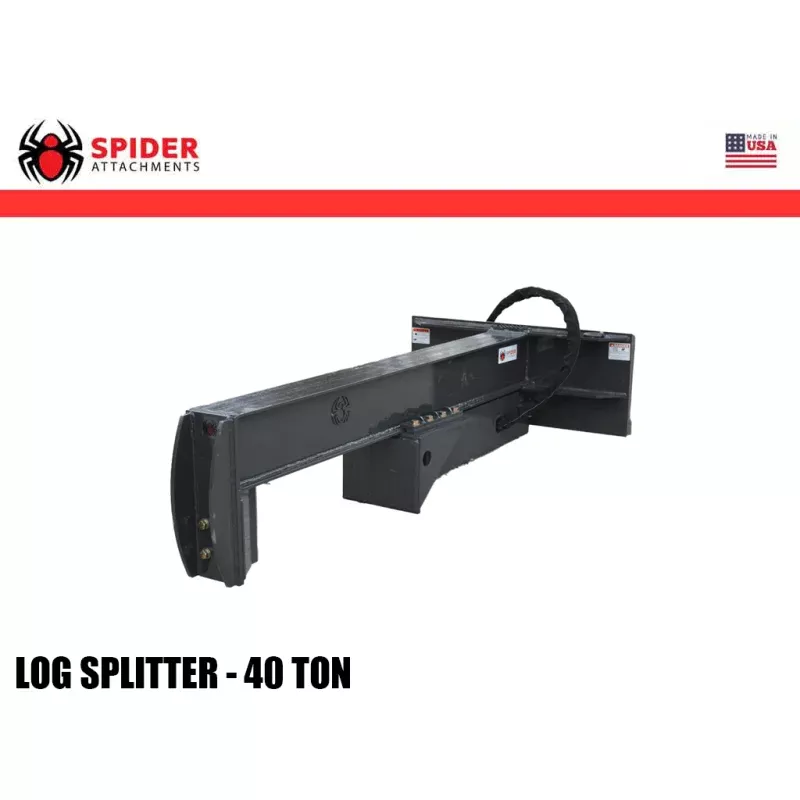 SPIDER 40 ton inverted log splitter for skid steer