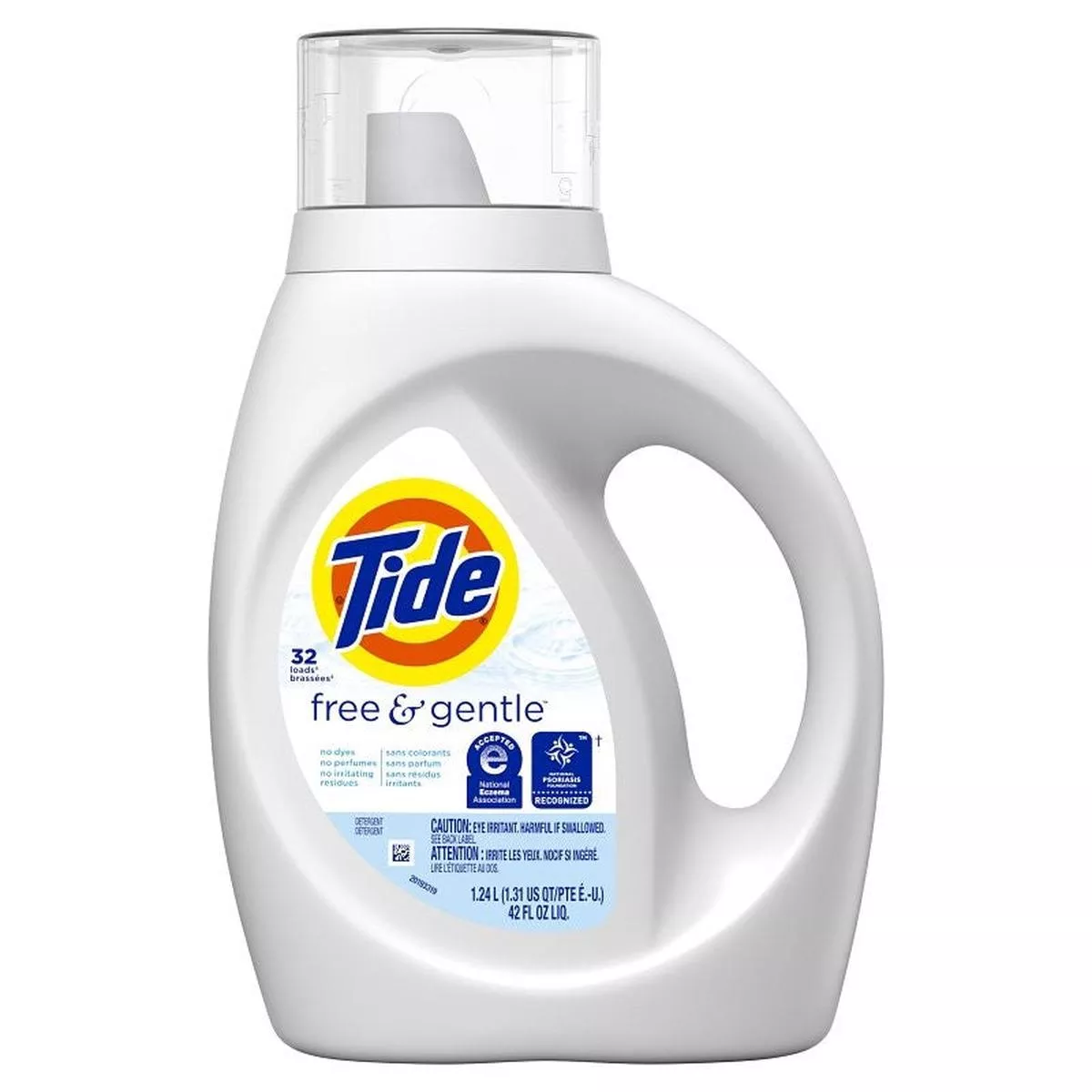 Tide 04182 Laundry Detergent, 42 oz, Bottle, Liquid, Slight (Pack of 6)