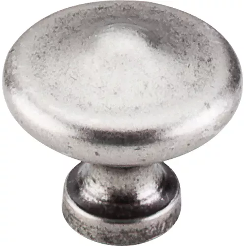 Top Knobs - Peak 1 5/16 Inch Diameter Round Knob - Pewter Antique