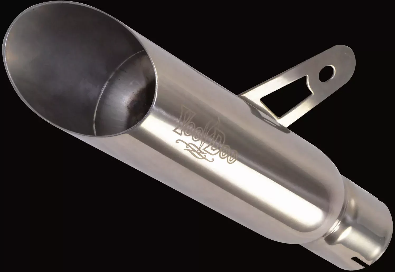VooDoo Shorty Exhaust Single Muffler Polished - 12-8160P