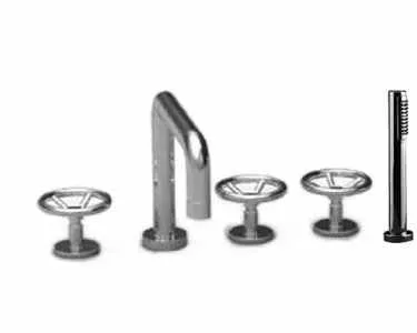 Watermark - Brooklyn Deck Mounted 5 Hole Bath Set
